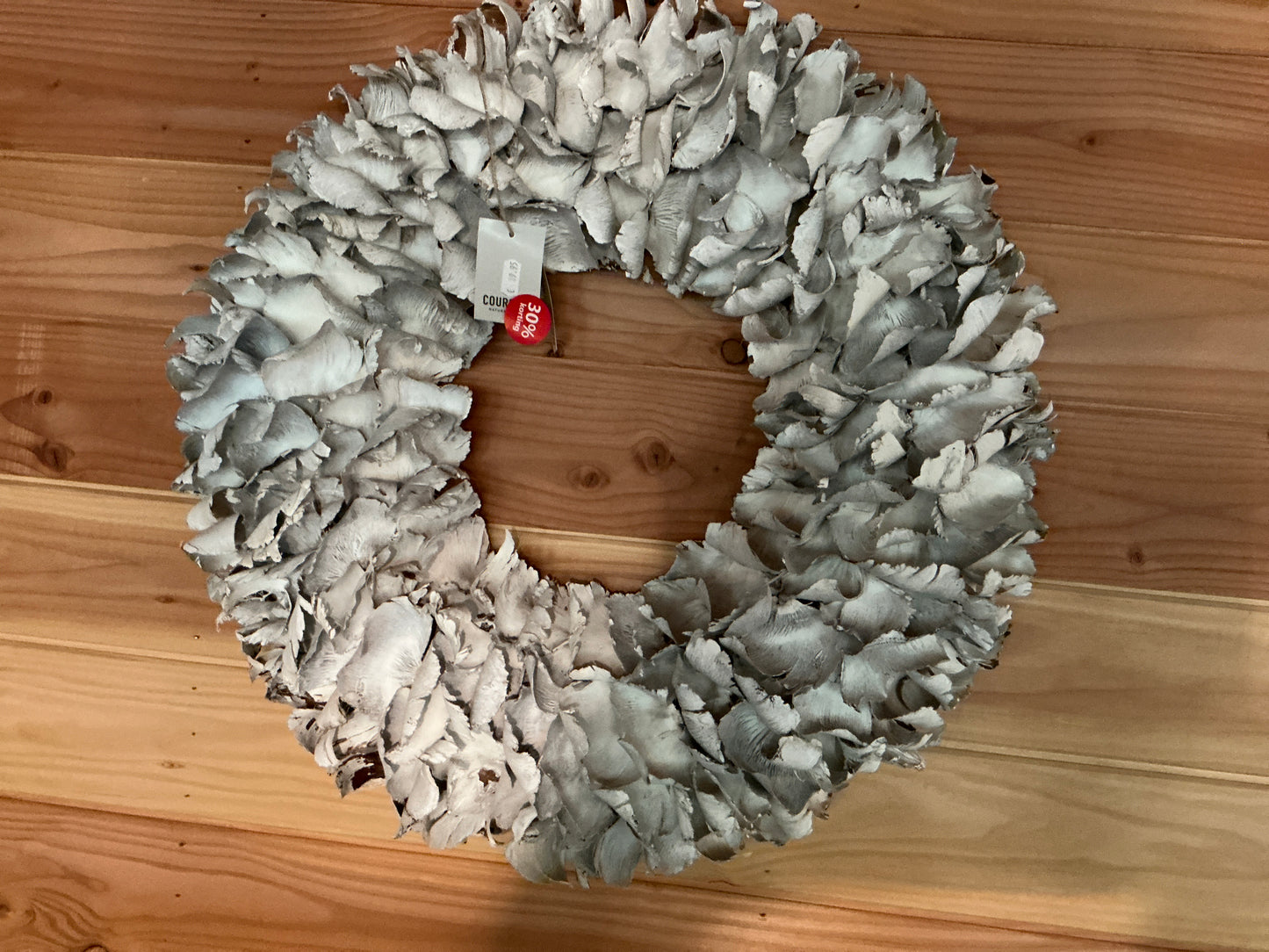 Krans palm petal white 66cm