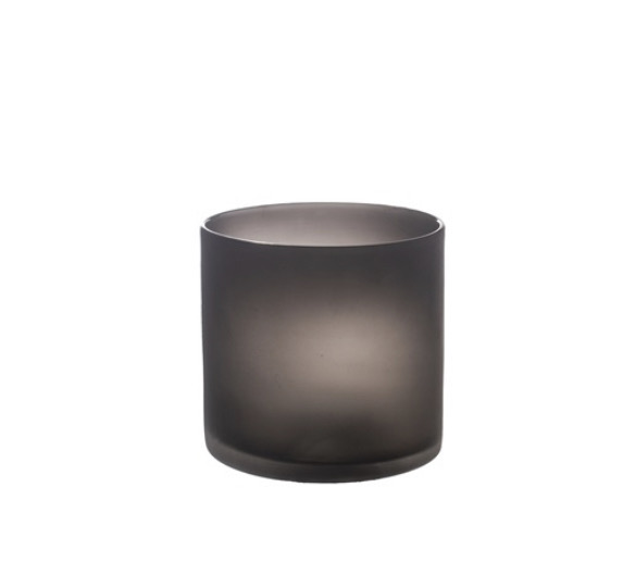 Bubbelglas mat zwart glas