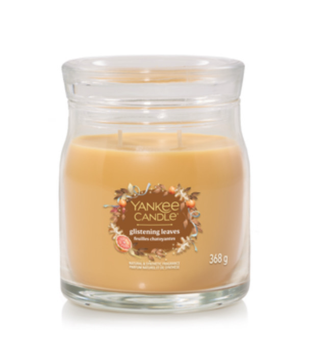 Yankee candle medium glistering leaves