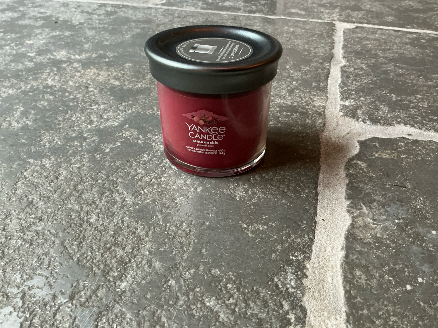 Yankee Candle small santa on skis