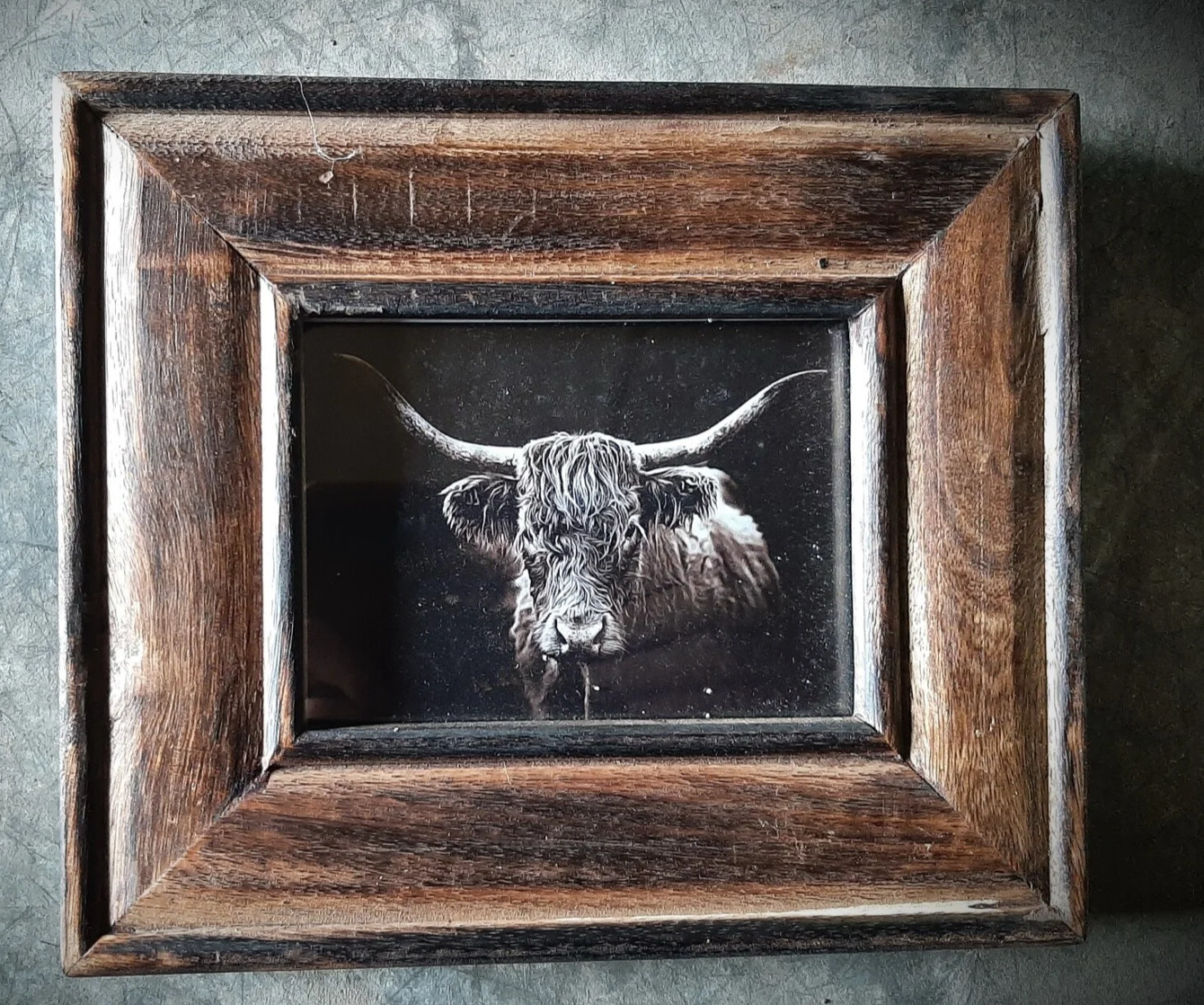 Fotokader oud bruin 8x11,5 cm