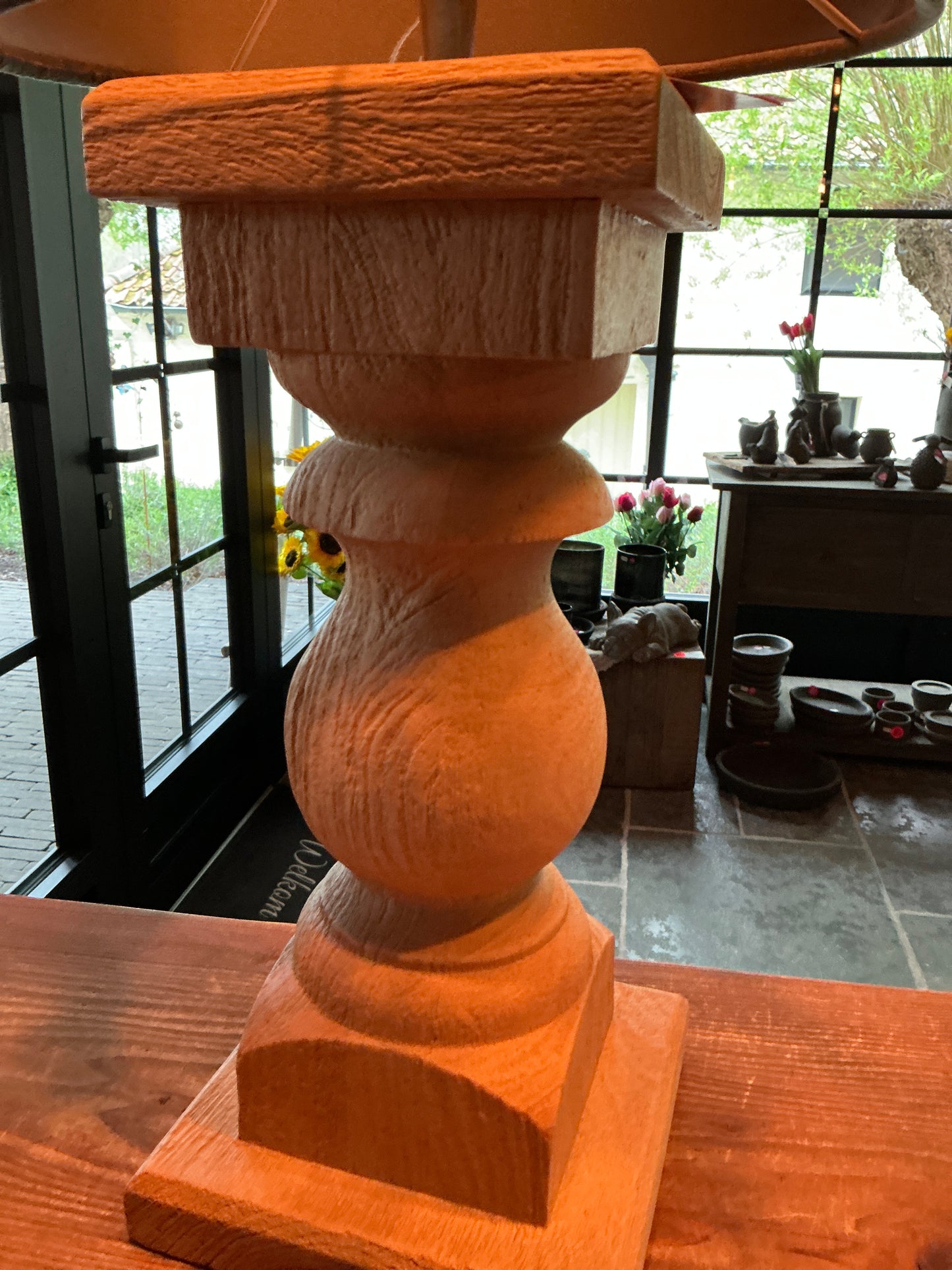 Lampenvoet naturel kleur 16x36cm