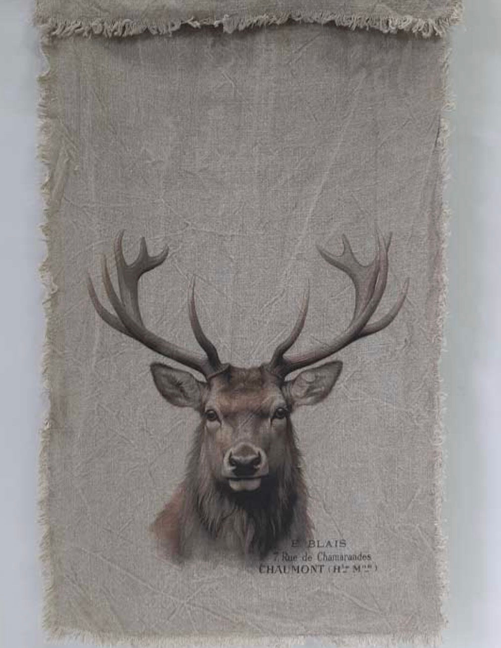 Wanddoek rendier met ophangsysteem 45x95cm