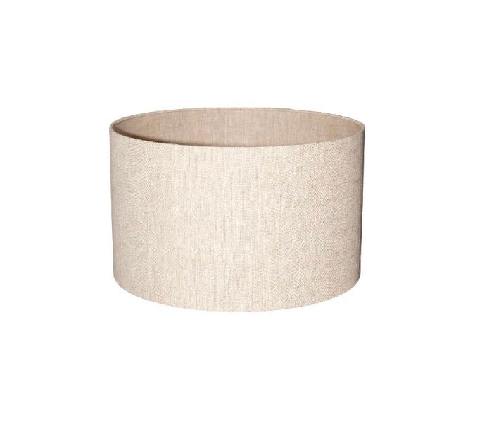 Rivvo Natural cotton linen lampshade round low