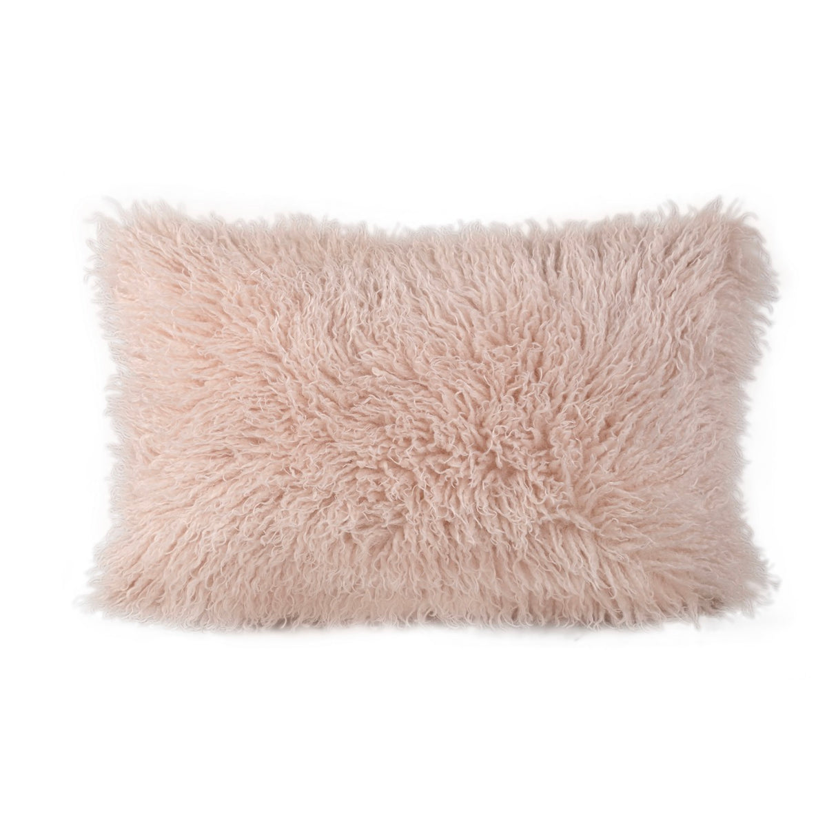 Fluffy kussen rechthoekig beige