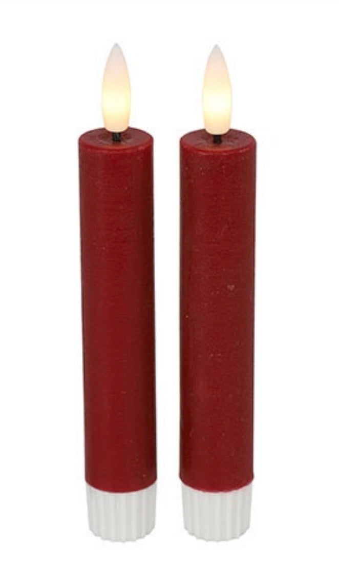 LED Kaars Diner Ø2,2CM Lyon S s2 rood-2x2x15CM