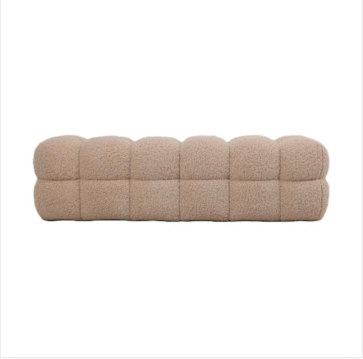 Teddy bench beige