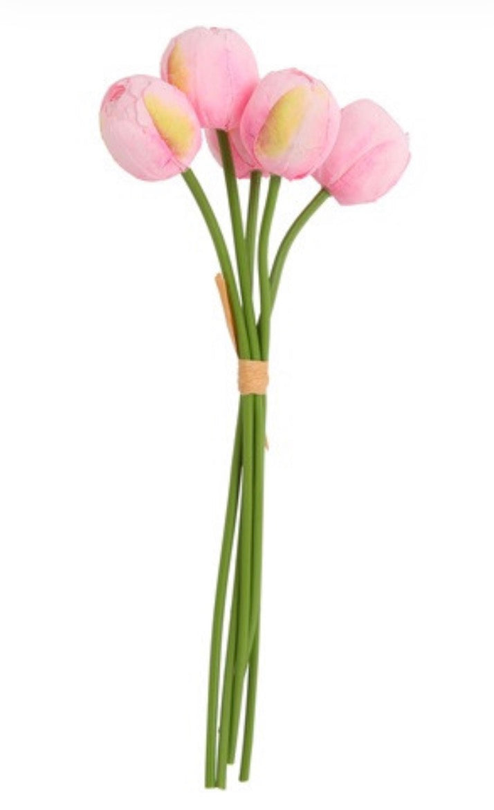 Bloem Tulp Tulipa Icoon 5x roze-15x15x49CM