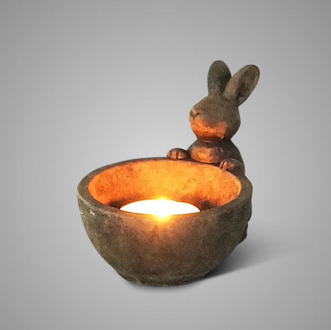 Tealightcup Hare Surprise Majestic Brown L D.16 H.12