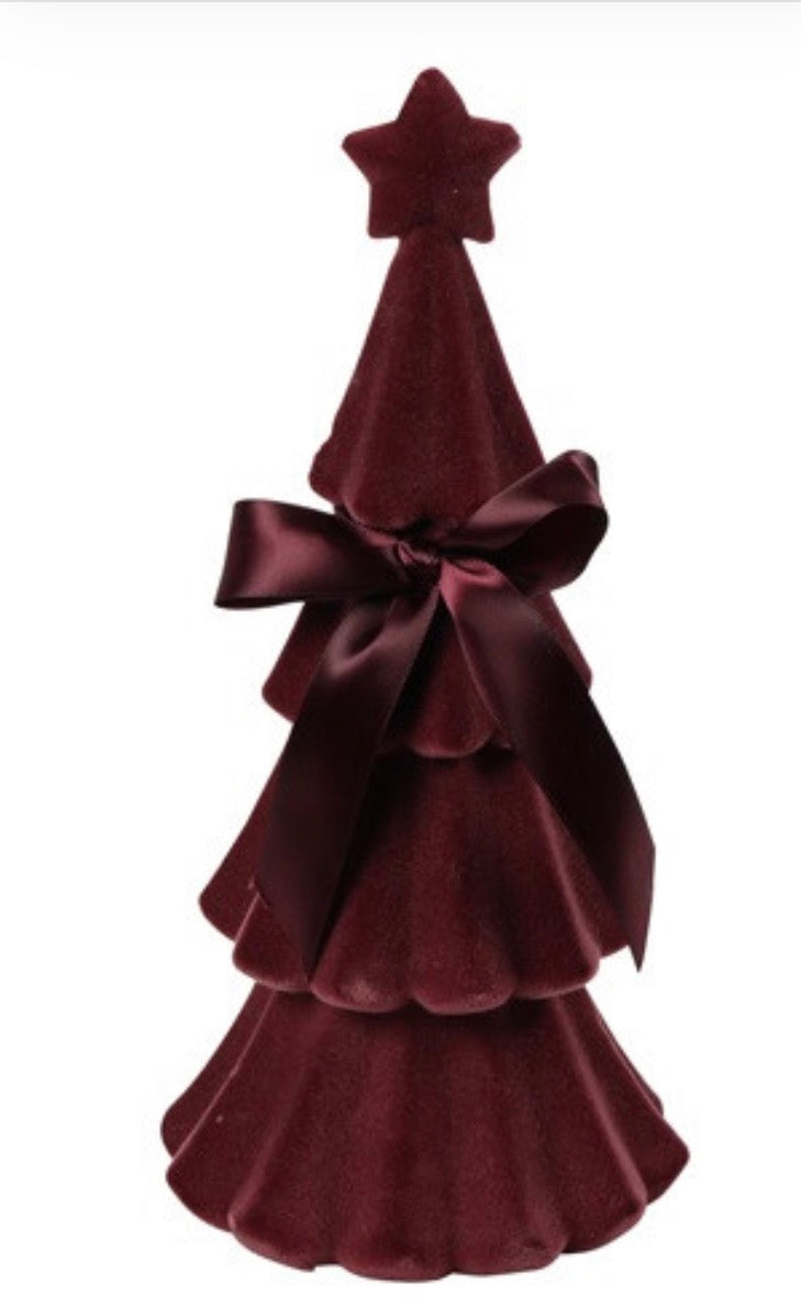 Kerstboom Velvet Connor S bordeaux-12,7x12,7x30,48CM
838069