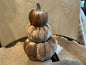 Pompoenen op elkaar bruin 20x15cm