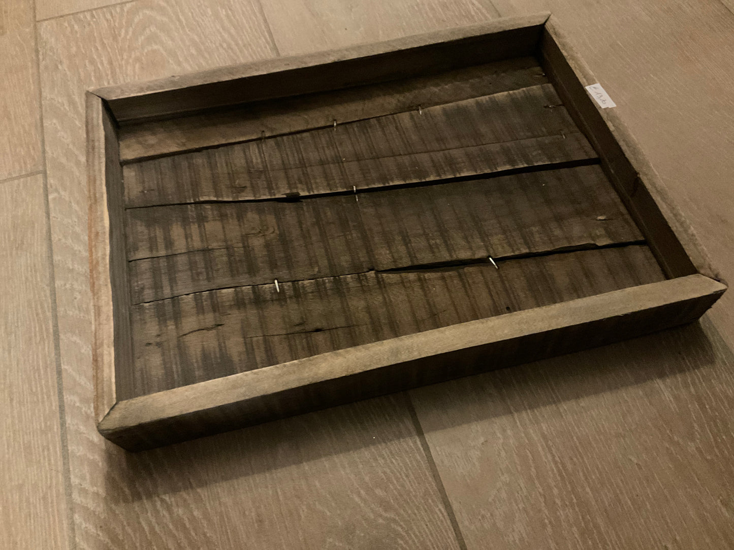 Houten rechthoekig dienblad