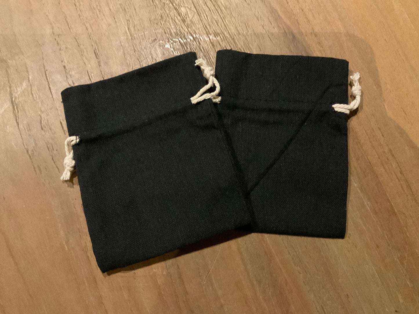 Linnen zakje - zwart