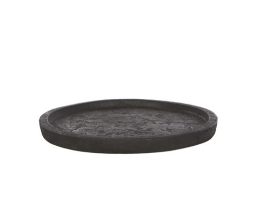 Still Black Grote Platte Schaal Afmetingen Ca. 38 D x 3 H cm