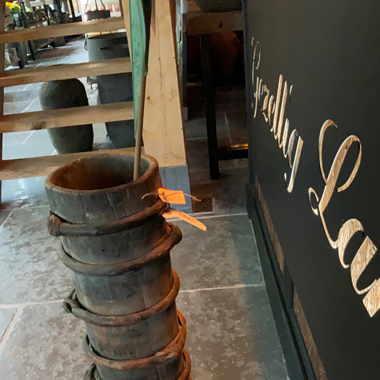 Houten Bloempot -50%