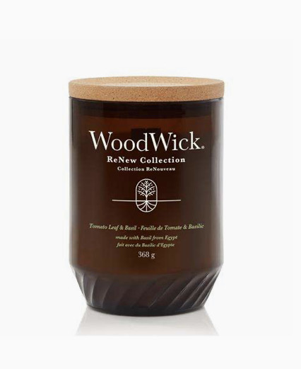 Woodwick ReNew Large Tomato Leaf & Basil -25%