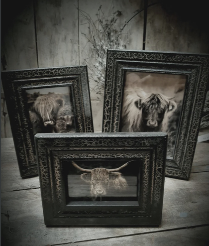 Fotokader zwart met goud 9x13cm