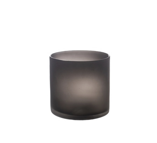 Bubbelglas mat zwart glas