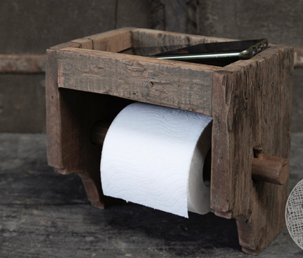 Toiletrolhouder met bakje voor gsm Afmeting ca. (HxBxD) 20x20x14 cm