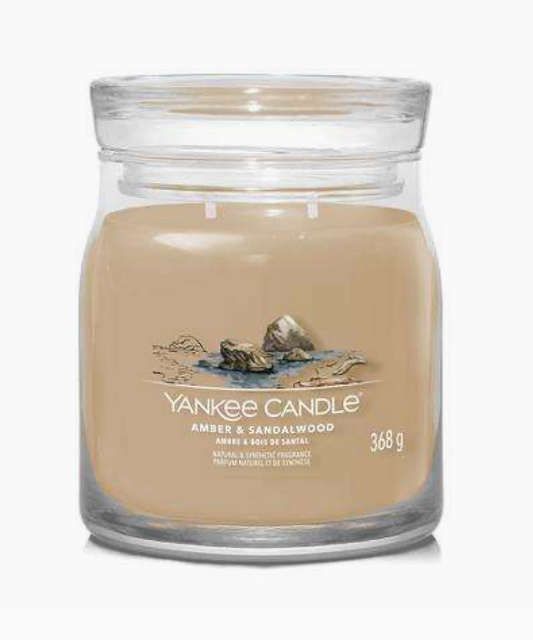 Yankee Candle Medium Amber & Sandalwood