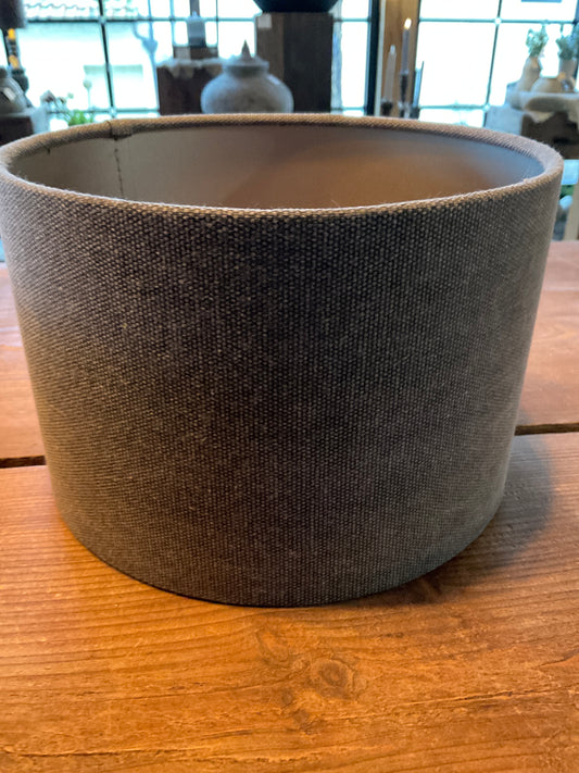 Kleine lampenkap donker grijs 20 cm doorsnee