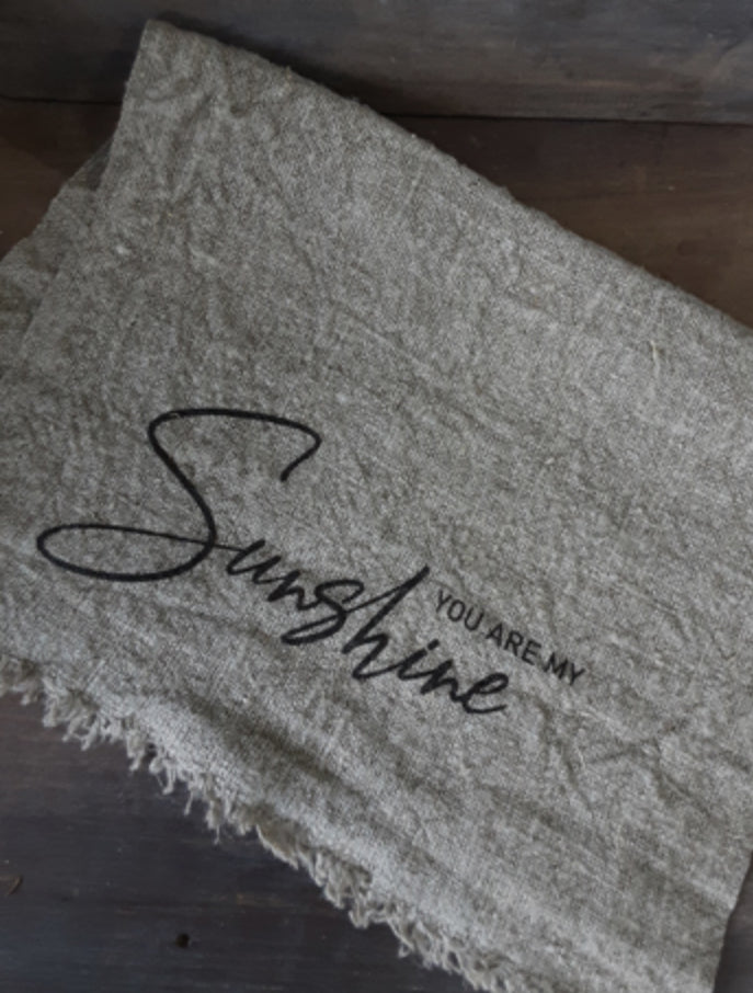 Shabby doek you are my sunshine