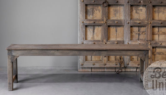 Oud houten bankje156 cm
