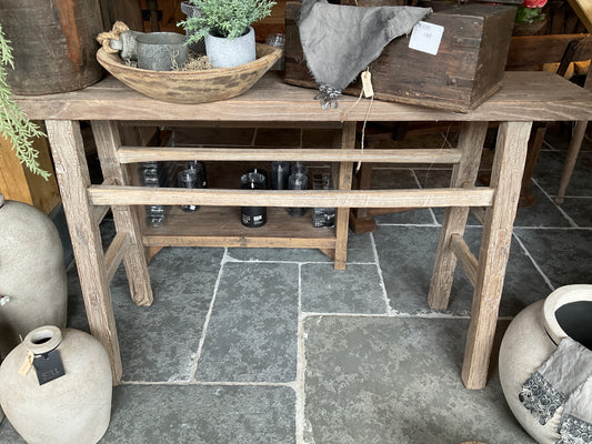 Oude wandtafel china 137x30x80cm