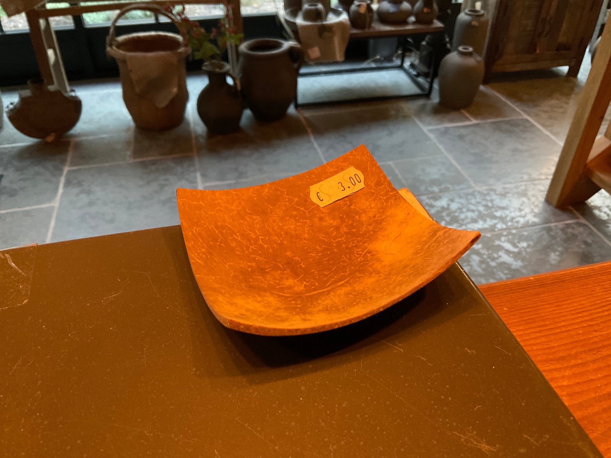 Vierkant coco’s s schelpje voor amberblokjes