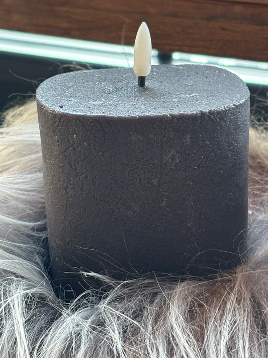 Led kaars zwart