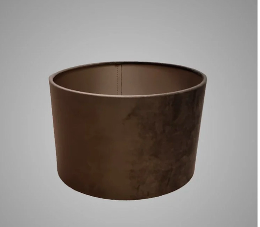 Lampenkap veloers bruin doorsnee 25cm