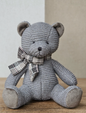 Grijze knuffel 27cm