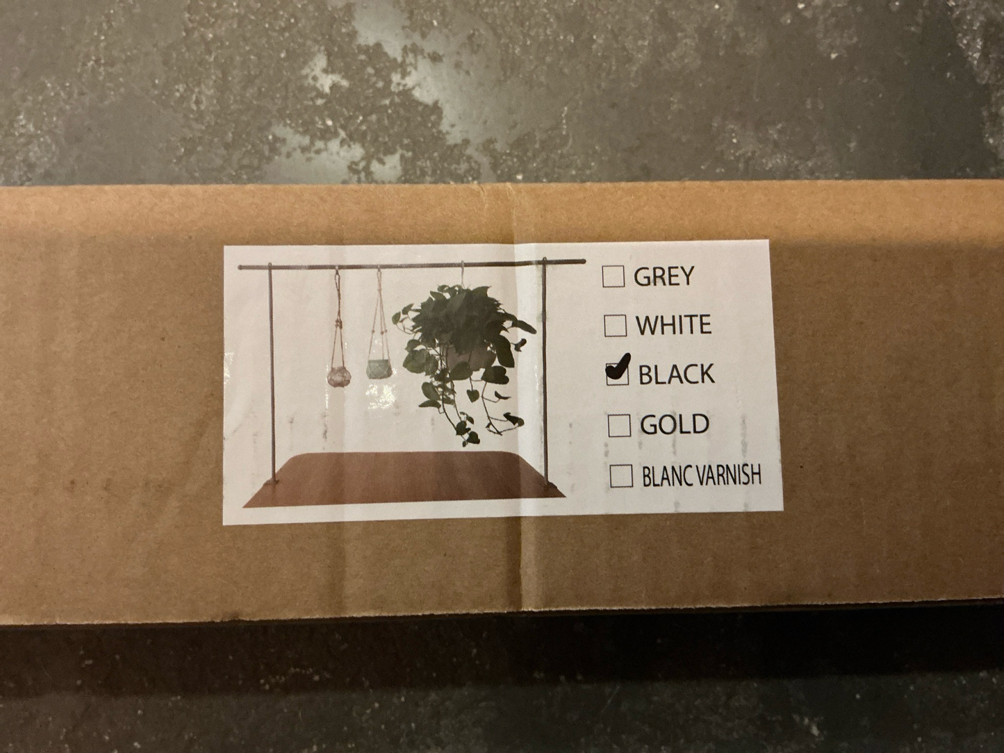 Zwart metalen frame om op de tafel te plaatsen uitschuifbaar