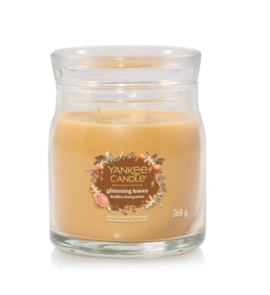 Yankee candle medium glistering leaves