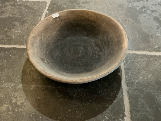 Ronde stenen schaal bruin grijs