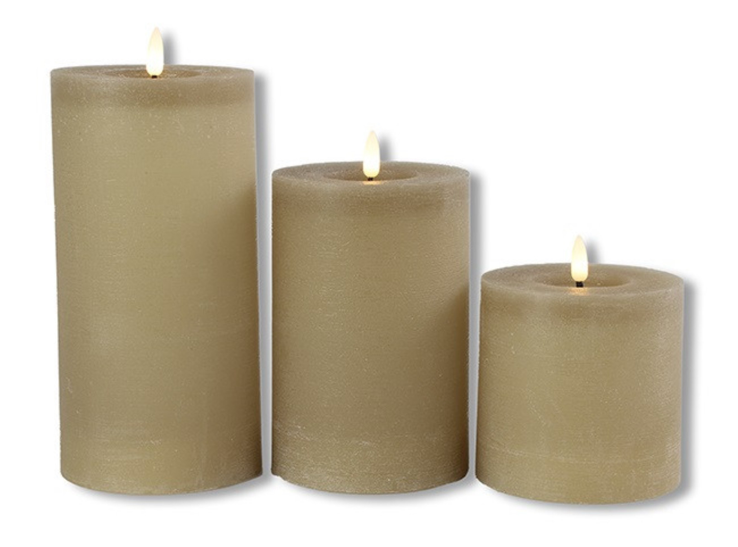 Beige Stompkaars 10x15cm