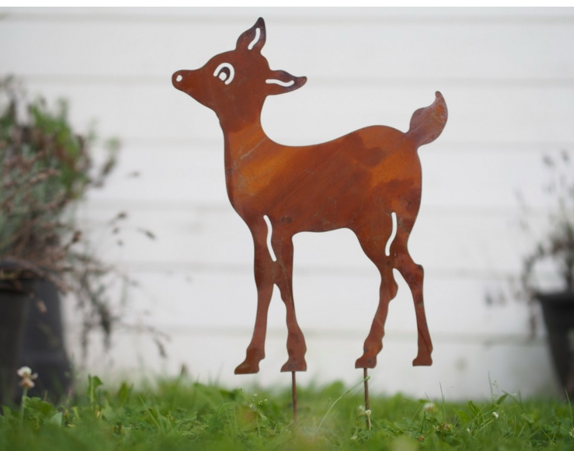 Roest hertje Tuinprikker 31x55cm