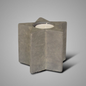 Theelichthouder ster 15x13cm