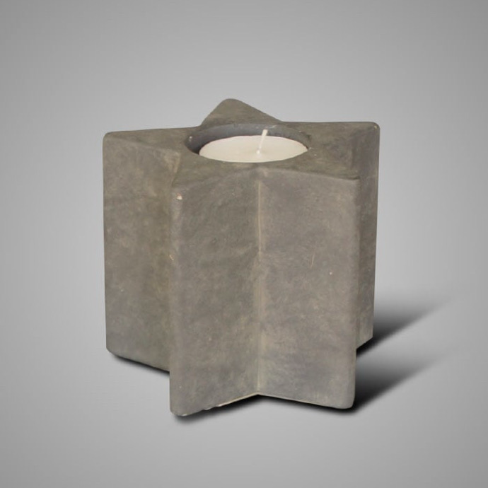 Theelichthouder ster 12x10cm