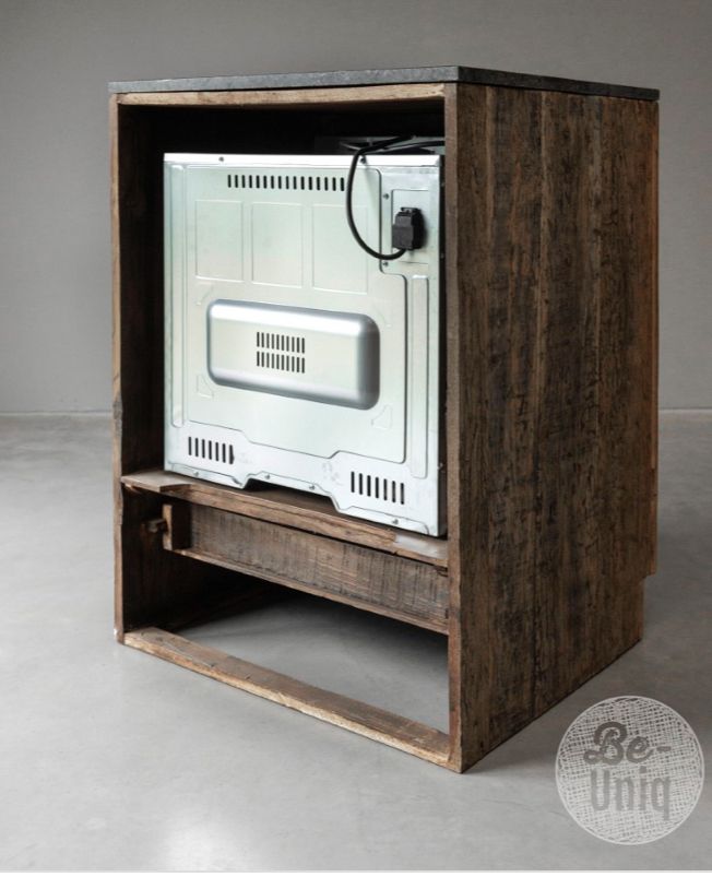 Kast voor inbouw oven ex oven inclusief blauwe steen 95x68x60cm
