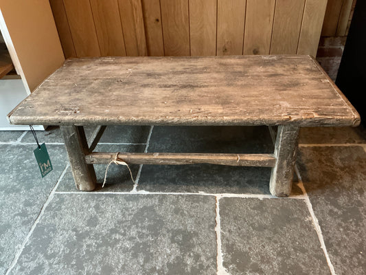 Oude salontafel china HxLxB 32x108x54cm