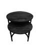 Set van 2 zwarte salontafels Afmetingen (l x b x h)	53.00 x 53.00 x 46.00 cm