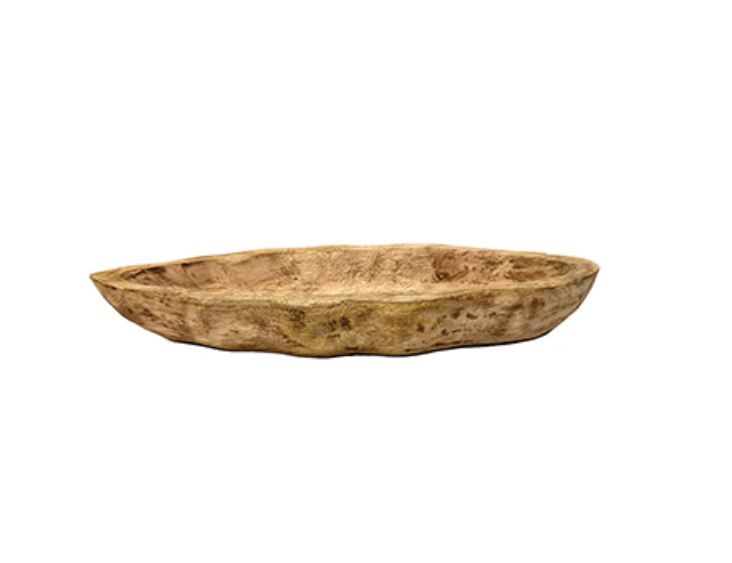 Schaal hout ovaal  60x19cm