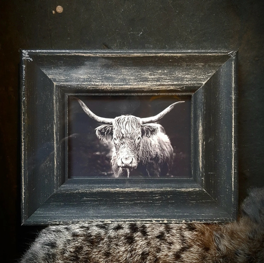 Fotokader mat zwart -bruin 9x13cm