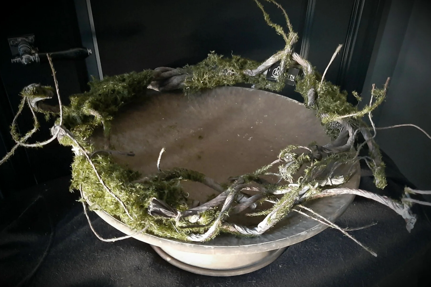 Zinken schaal 42cm doorsnee