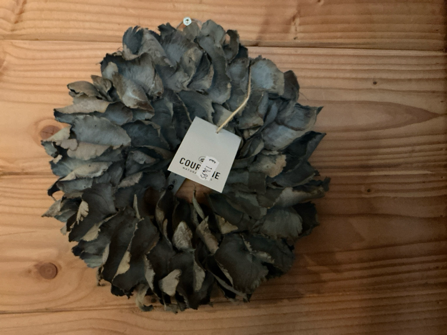 Krans palm petal wreath 25cmgrey smoke