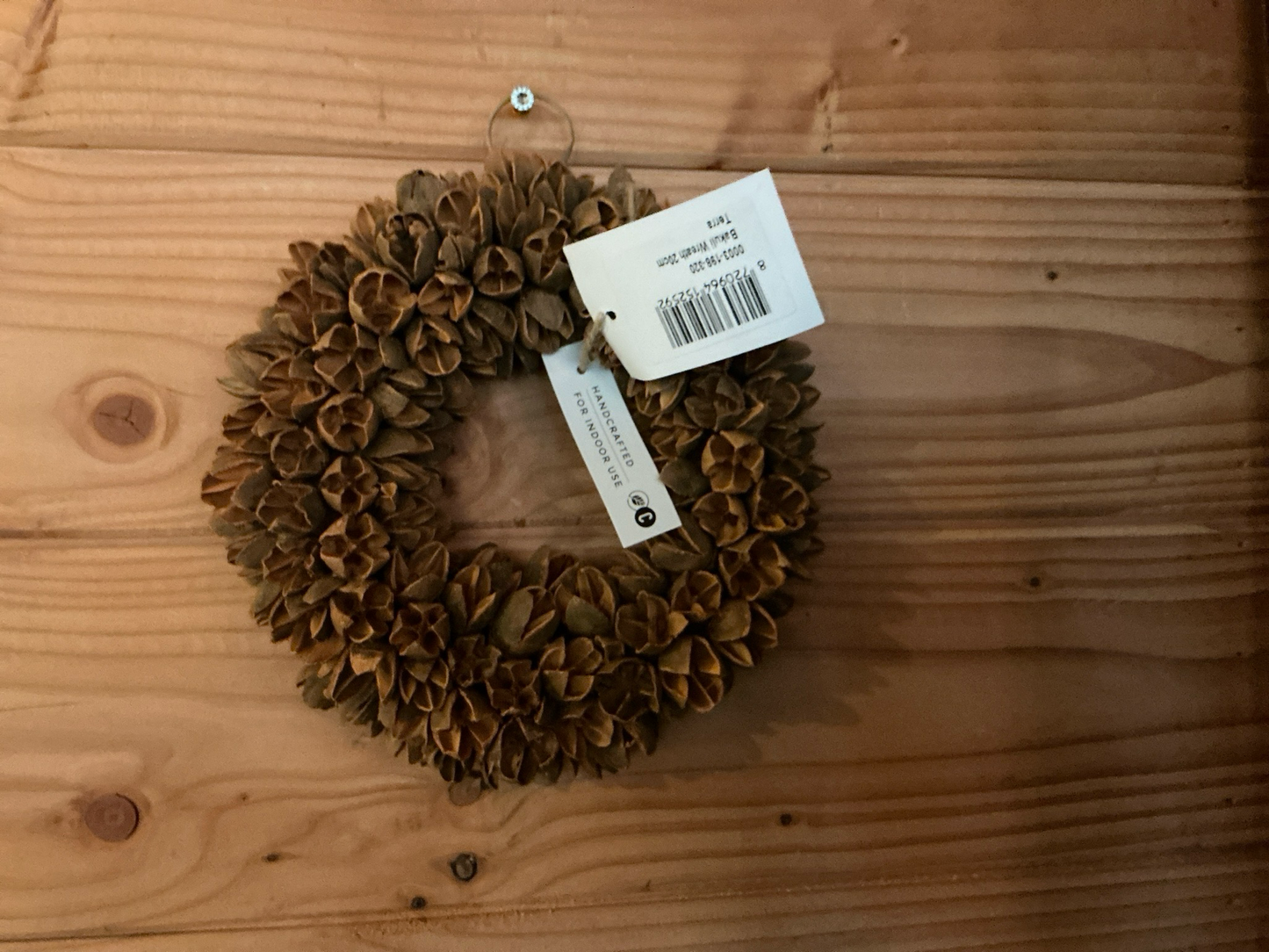 Krans Bakuli wreath 20cm terra