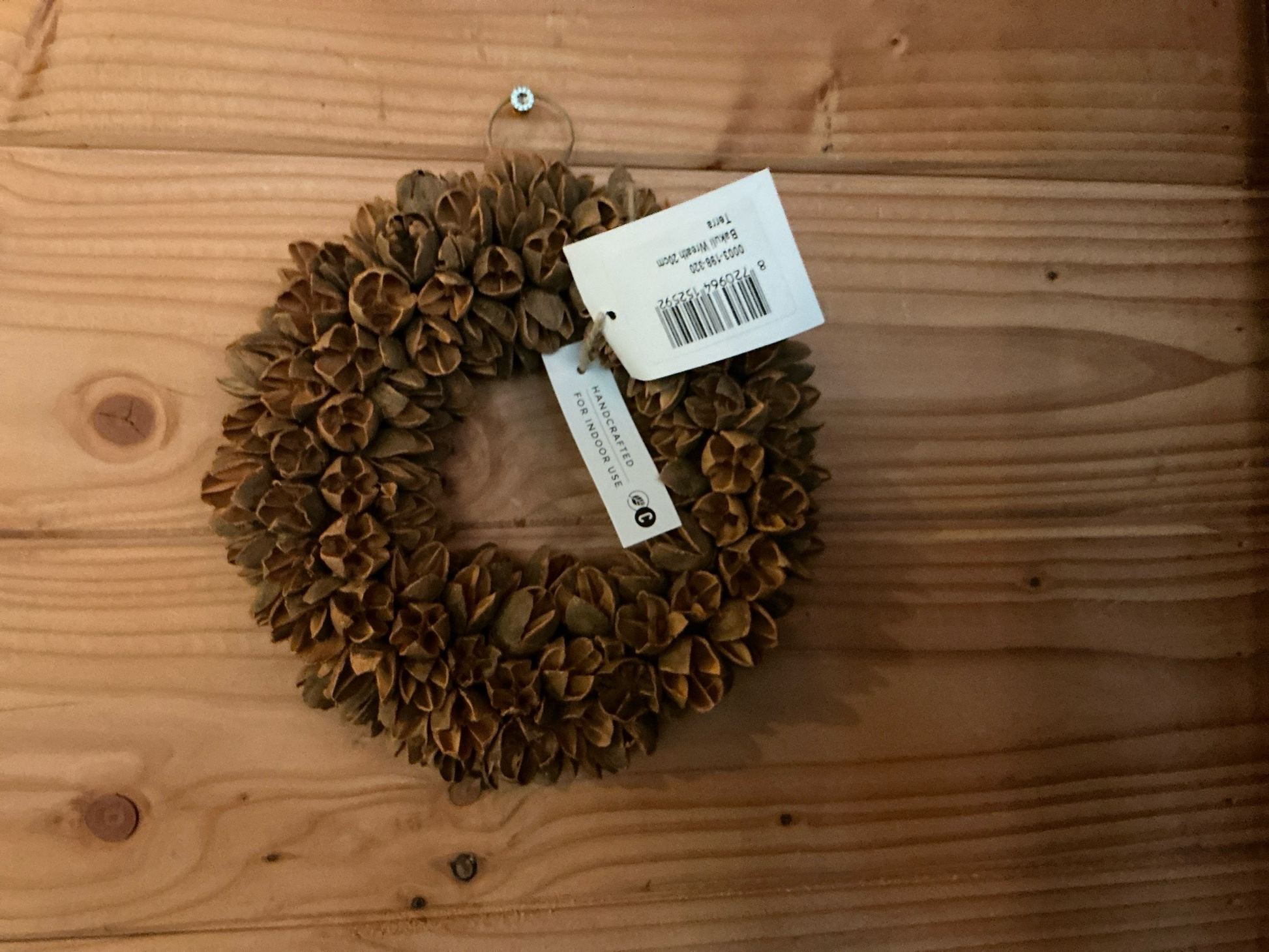 Krans Bakuli wreath 20cm terra
