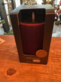 Led stompkaars velvet bordeaux 8x15cm