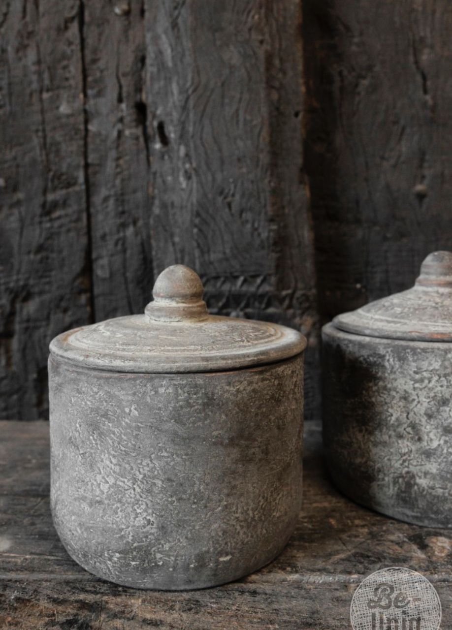 Potje met deksel Afmeting ca. (HxBxD) 16x15x15 cm